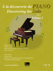 Aperçu du produitÀ la découverte du piano solo, vol. 3