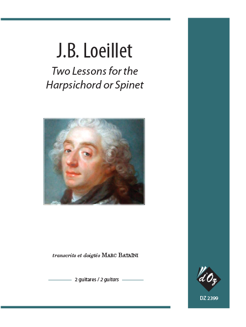Aperçu du produitTwo Lessons for the Harpsichord or Spinet