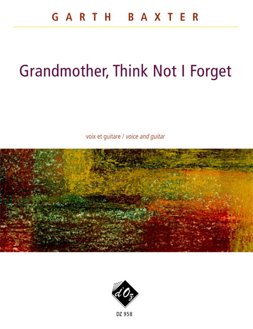 Aperçu du produitGrandmother, Think Not I Forget