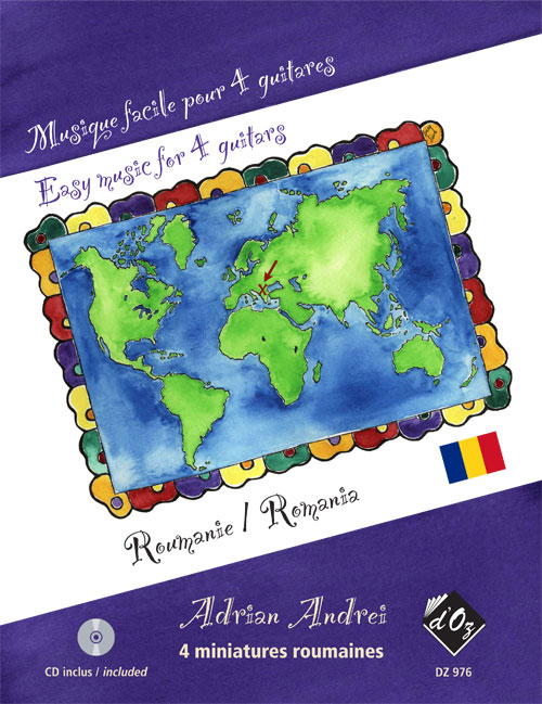 Aperçu du produitMusique facile pour 4 guitares - 4 miniatures, CD incl. (Romania)