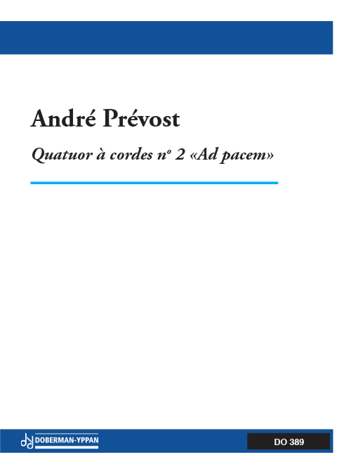 Aperçu du produitQuatuor à cordes no. 2 - Ad Pacem
