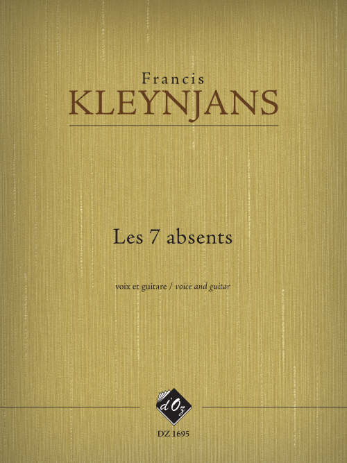 Aperçu du produitLes 7 absents, opus 274