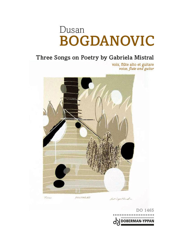 Aperçu du produitThree Songs on Poetry by Gabriela Mistral