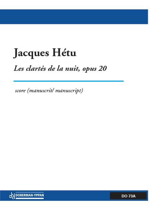 Aperçu du produitLes clartés de la nuit, opus 20A
