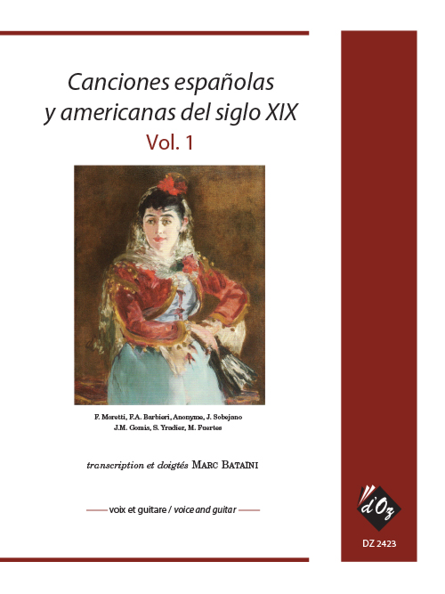 Aperçu du produitCanciones españolas y americanas del siglo XIX, vol. 1