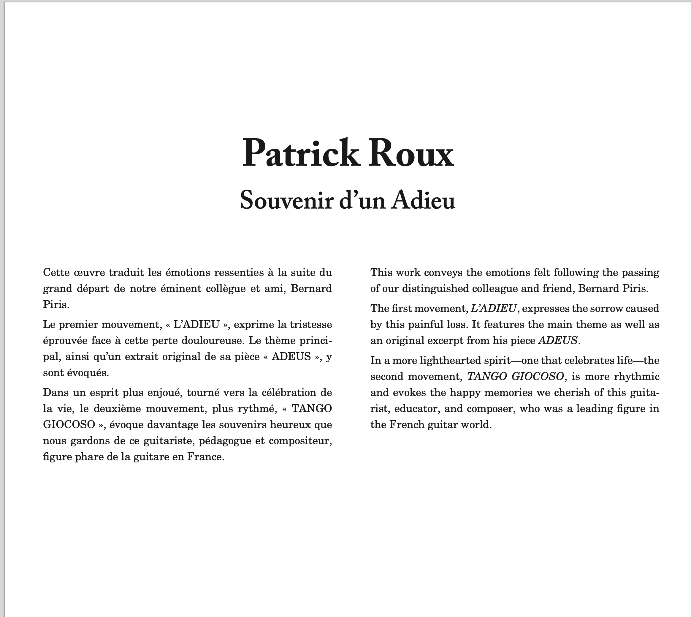 Aperçu du produitSouvenir d